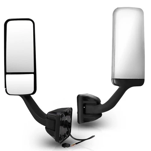 For Freightliner Cascadia 2008-2018 LH Driver Side Chrome Power Heated Mirror