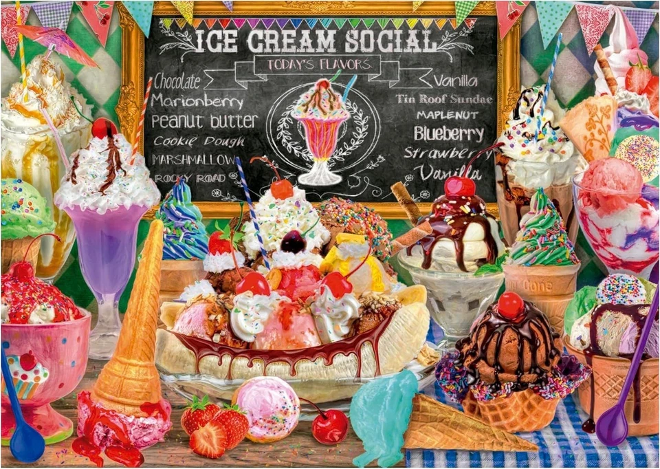 NEW Educa Jigsaw Puzzle 500 Pieces 10+ Ages Ice Cream Shop - Image 2 of 2