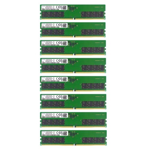128GB (8X 16GB) Samsung DDR5 4800MHz PC5-38400 UDIMM Memory Ram M323R2GA3BB0-CQK - Picture 1 of 5