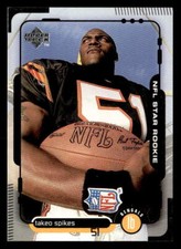 Takeo Spikes 1998 Upper Deck Rookie Card #11 Cincinnati Bengals