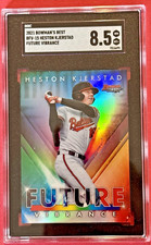 2021 Bowman's Best - Heston Kjerstad Rookie Future Vibrance Refractor SGC Pop 4
