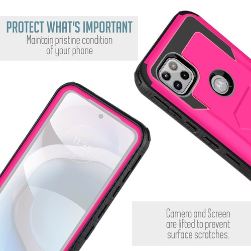 Per Motorola One 5G Ace/G 5G custodia antiurto + clip adatta a Otterbox Defender - Foto 69 di 100