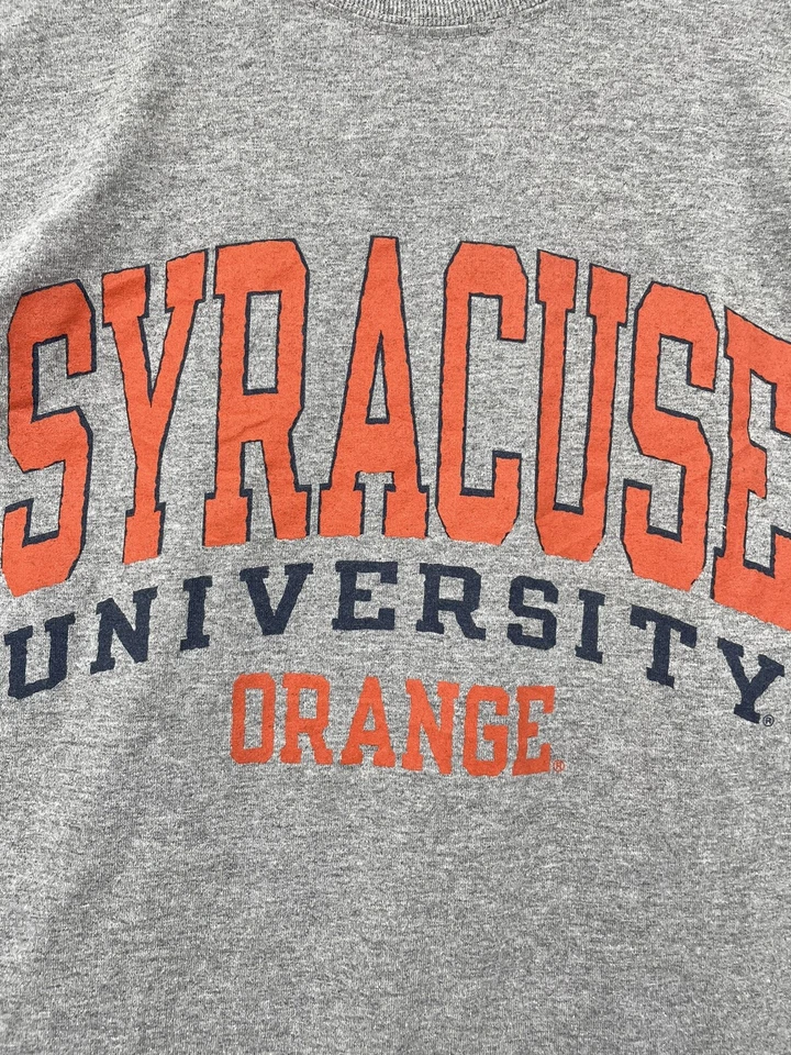 Camisa Syracuse Naranja Juvenil Grande Gris Naranja Manga Larga Universidad Deportes Niños Foto 3 de 4