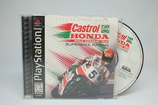 Castrol Honda Superbike Racing (PlayStation 1 PS1 PSX) COMPLETE! Black label