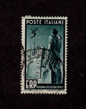 Italy - 1949 - SC 515 - Used - Workman and Ship