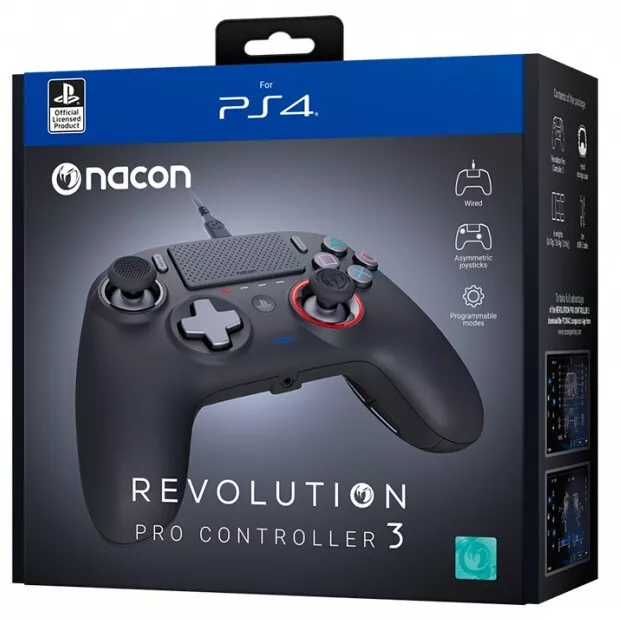 NACON PRO COMPACT CONTROLLER JOYSTICK PS4 WIRED NEGRO