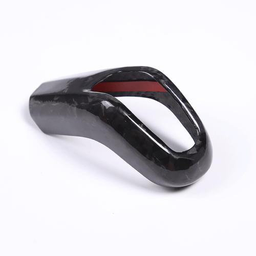 Forged Carbon Gear Shift Knob Trim for Range Rover Sport 14-17 Jaguar E-PACE 18+ - Picture 4 of 5