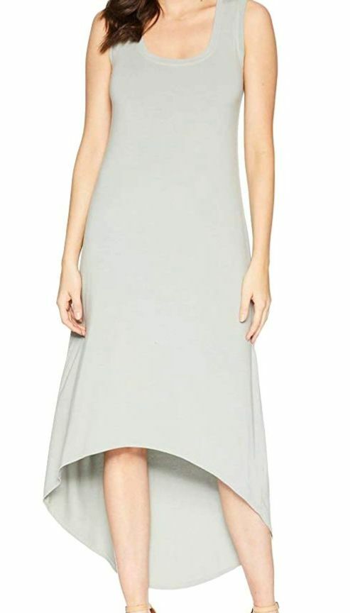 $199 Fresh Produce Women's Gray Hilo Staple Sleeveless High-Low Maxi Dress Sz XS