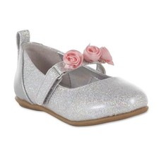Toddler Girls' Disney Princess Mary Jane Shoe, Silver Sz: 6,7,8,9,10,11,12