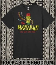 Retro Tiki T Shirt 100% Cotton Bar Mug Restaurant The Hawaiian Salt Lake City