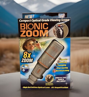 NEW Bionic Zoom Compact Optical Grade Viewing Scope w/8x Zoom
