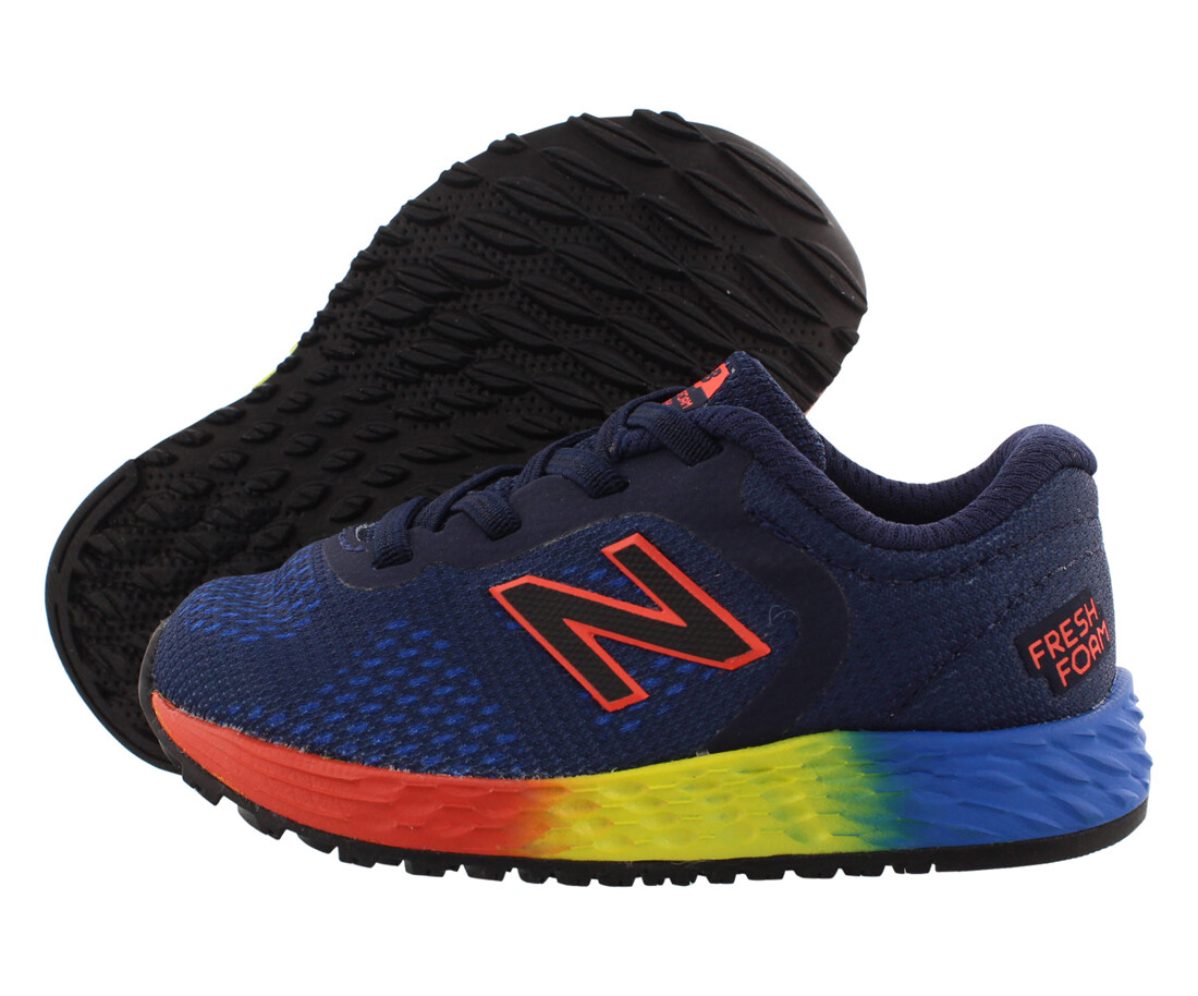 New Balance Fresh Foam Arishi Infant/Toddler Shoes Size 5, Color: Navy/Multi-image