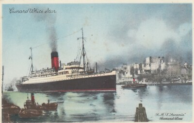 Postkarte Cunard White Star RMS Ascania Schiff Kreuzfahrtschiff Interesse meine Ref GG1B