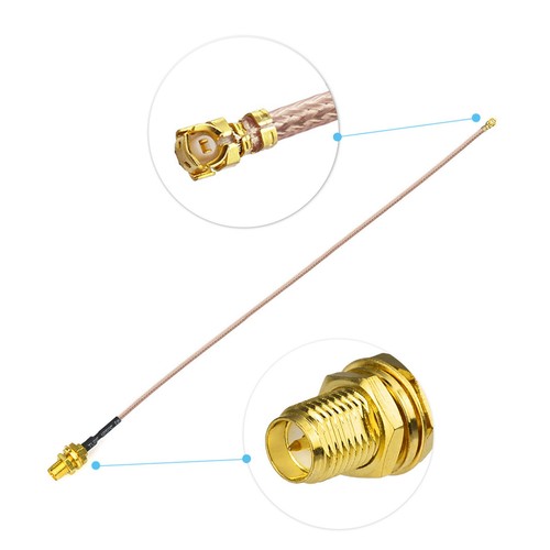Antenne WiFi 6 6E Tri-Bande 2,4GHz 5GHz 6GHz U.FL IPX IPEX 20cm pour Mini PCI-E - Photo 6/20