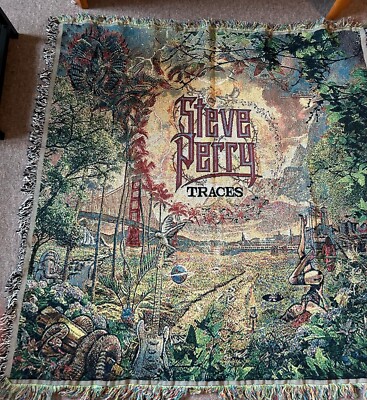 Steve Perry Taces Woven Throw Blanket Journey 49x51 official Merch