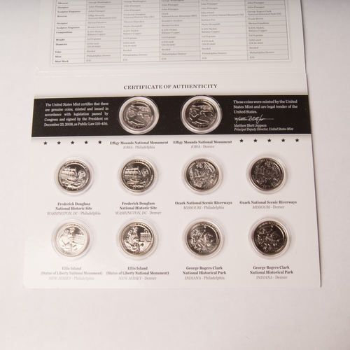 2017 America the Beautiful Quarters Uncirculated Coin Set - Picture 2 of 3