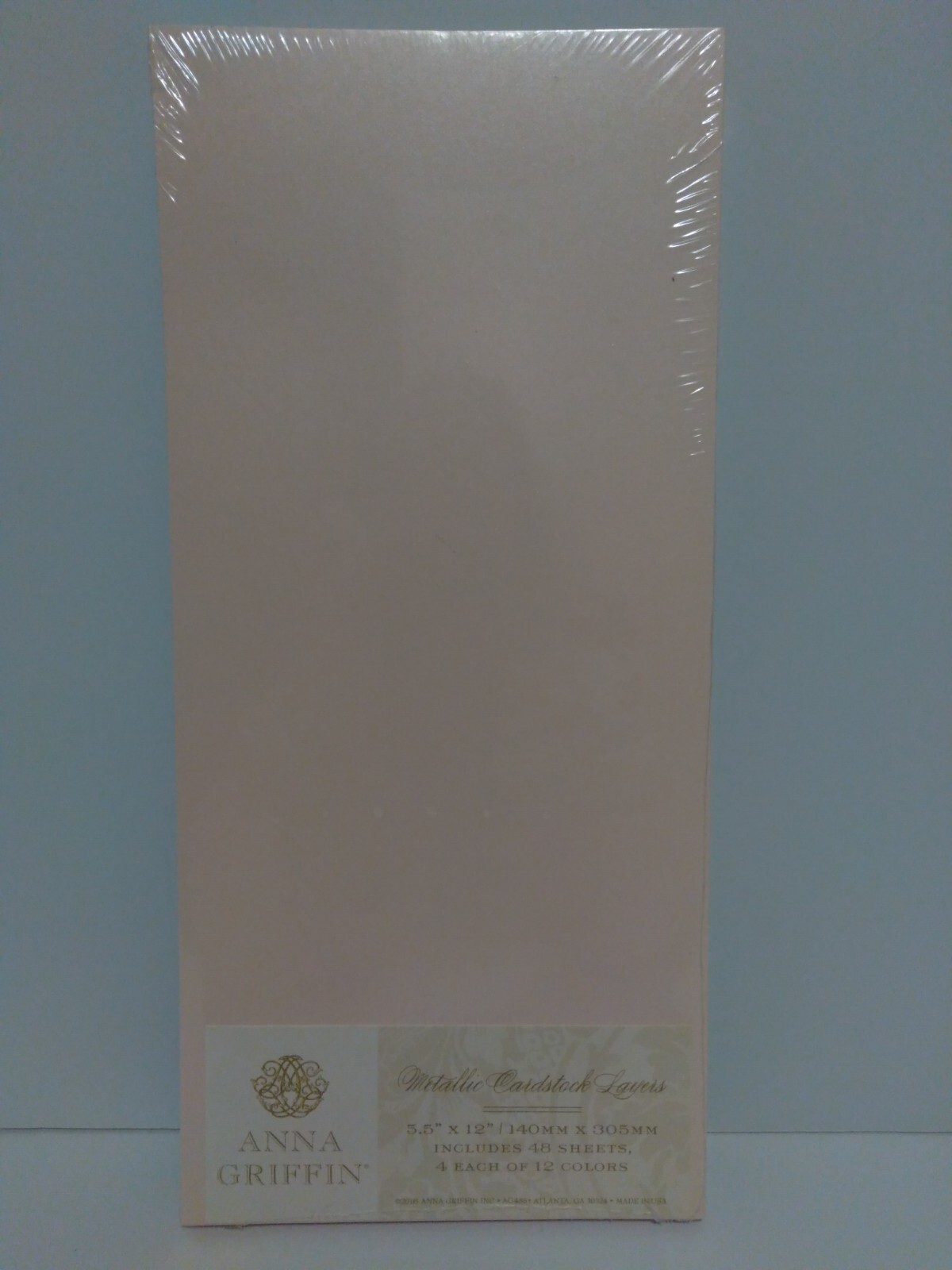 Anna Griffin - New - Metallic Cardstock Layers & 2 Mini Packs Of Thank You Cards