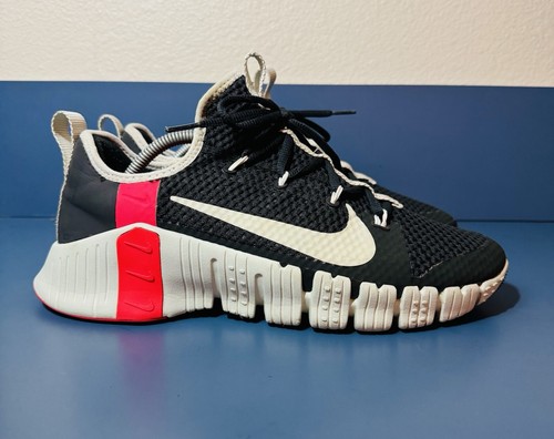 Nike Hombre Free Metcon Estilo CJ0861-060 Talla 11 Gris Negro Rosa - Imagen 3 de 9