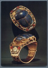 Postcard Scarab Bangle Egyptian Museum Cairo The Treasures of Tutakhamun Boltin