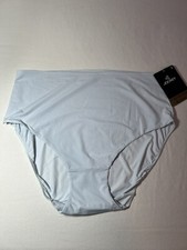 Vintage Jockey Silky Soft Luxe Hip Brief Double Front Panel LightBlue Size 8 NWT