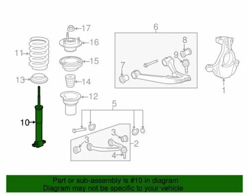 Amortiguador genuino GM 2007-2009 Chevrolet GMC Cadillac Tahoe Yukon 25871215 Foto 2 de 2