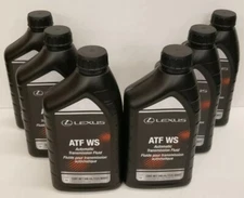 LEXUS ATF WS TRANSMISSION FLUID 00289-ATFWS-LX 1QT BOTTLE CASE OF 6 OEM NEW