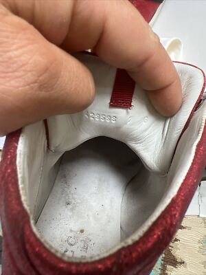 Gucci Men's size 7 Glitter Web Stripe High Tops Sneakers Shoes
