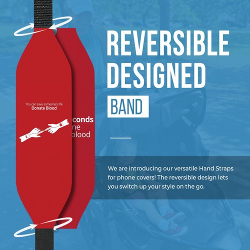Switchbands Phone Grip for Phone Case | Reversible & Custom - Blood Donor - 第 43/81 張圖片
