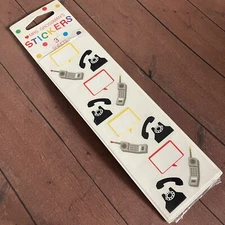 Mrs. Grossman's Vintages Stickers 1994 Telephones Talking Bubbles 3 Sheets Phone