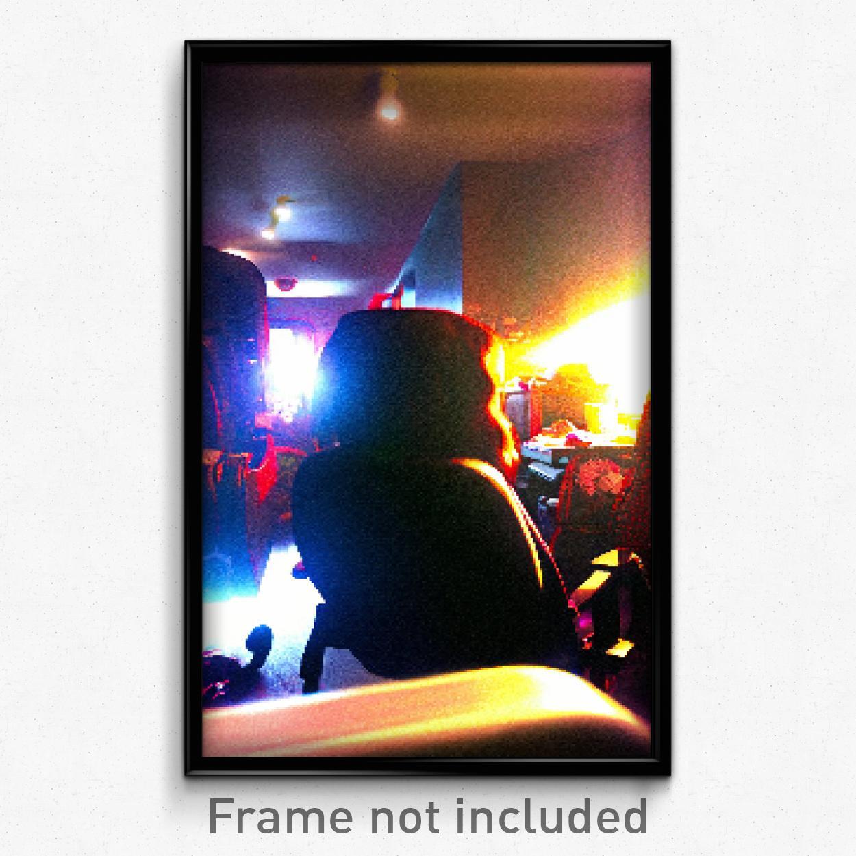 Pixel Art Poster - Cluttered Seat (8 Bit Psychedelic Trippy Video Game Print)