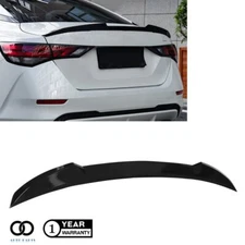 Rear Spoiler Trunk Wing Gloss Black For Nissan Sentra 2020-2021 4Dr Lip Spoiler