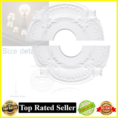 1Pck split type with three dimensional patterns Lighting PU Ceiling Medallion