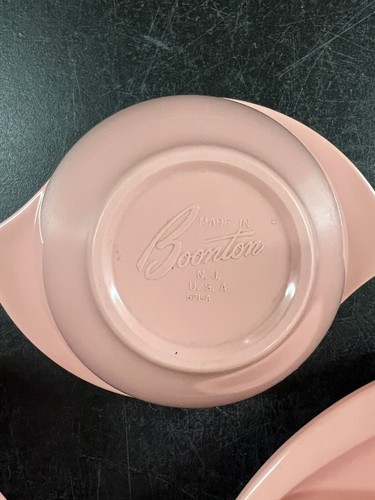 MCM Boontonware Pink Dinnerware 12 Pc. Set - Afbeelding 7 van 8