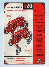 agriculture cottage rustic barnyard Heavy Equipment tractor tin sign