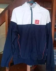 Nike Air Michael Jordan XL Red/Wht/Blue Windbreaker. Autographed Square on Front