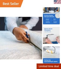 Convenient 1.5 Oz Fiberglass Cloth Roll - Marine Grade for Boat and Auto Repairs
