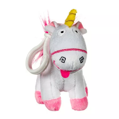Despicable Me 3 Minions Fluffy Unicorn Plush Keychain 12cm 4.8