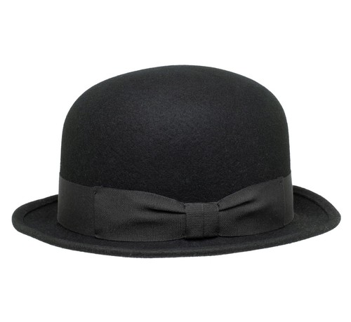 Melone Hut - Bowler Filzhut Wollhut Herrenhut - 100% Wollfilz Hut Made in Italy - Bild 2 von 25