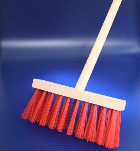 KINDERBESEN STRASSENBESEN KINDER BESEN KIDS BROOM TOYS CHILDRENS BRUSH ROT 75 cm - Picture 5 of 9