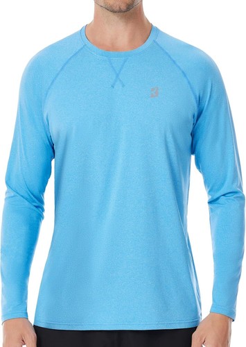 Men's UPF 50+ Long Sleeve Rash Guard Quick-Dry Shirt - UV Protection for Outdoor - Picture 76 of 79