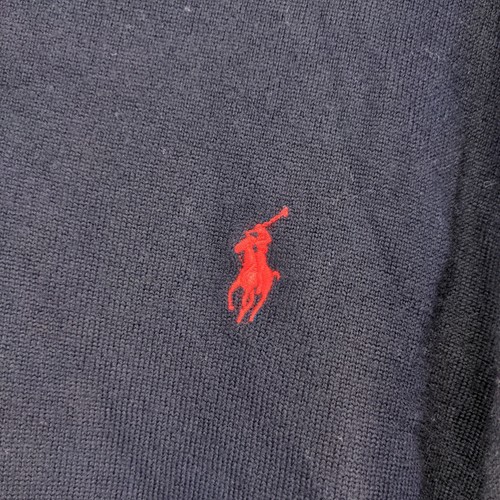 Polo Ralph Lauren Boy's Collared Pullover Sweater Blue Size L 100% Merino Wool - Picture 8 of 13