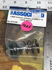 Team Associated 91636 12mm Shock Spring: 54mm 4.10 lb/in White NIP USA SHIPPED