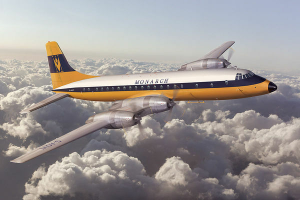 Roden 323 1:144th scale Bristol 175 Britannia Monarch Airlines
