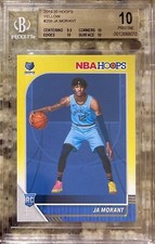 2019 POP 3 JA MORANT ROOKIE RC PANINI HOOPS YELLOW #259 BGS 10 PRISTINE!!