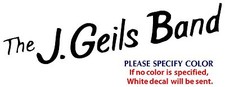 J GEILS BAND Metal Graphic Die Cut decal sticker Car Truck Boat Window 22"