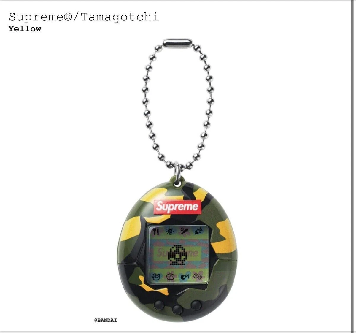 SUPREME TAMAGOTCHI YELLOW CAMO (100% AUTHENTIC) (BRAND NEW) SS23 WEEK 4