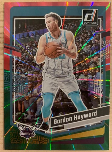 2023-24 Donruss Basketball #34 Gordon Hayward /75 Red and Green Laser Holo