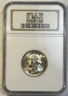 1954 - S Silver Washington Quarter 25 Cents NGC Certified MS 66 Coin Beauty