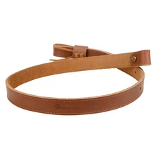Handmade Leather 1 inch Wide Strap Rifle Sling Soft Shoulder Belt With Swivels