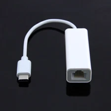 USB C to Ethernet Adapter Thunderbolt Type C to RJ45 Network 100Mbps Apple Macos